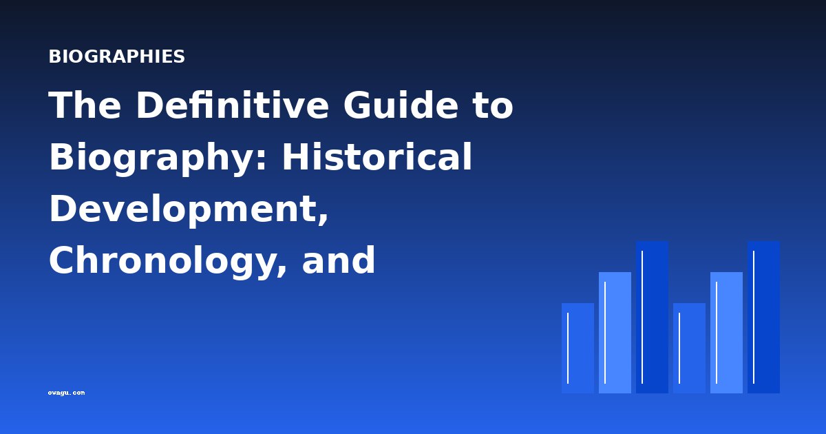 The Definitive Guide to Biography: Historical Development, Chronology, and Authoritative Overview