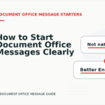 How to Start Document Office Messages Clearly