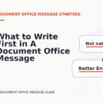What to Write First in A Document Office Message