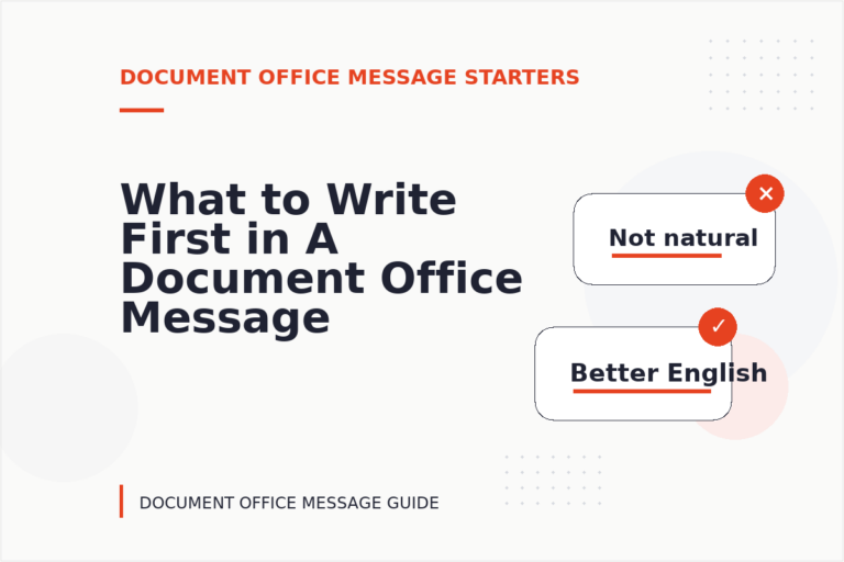 What to Write First in A Document Office Message What to Write First in A Document Office Message