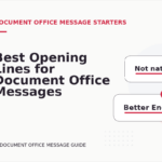 Best Opening Lines for Document Office Messages