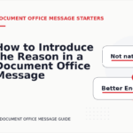 How to Introduce the Reason in a Document Office Message