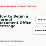How to Begin a Formal Document Office Message