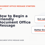 How to Begin a Friendly Document Office Message