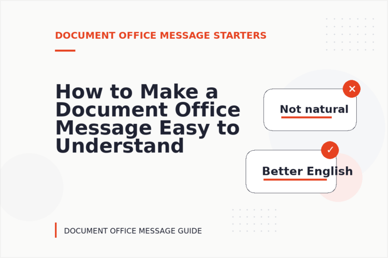 How to Make a Document Office Message Easy to Understand