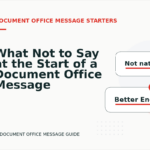 What Not to Say at the Start of a Document Office Message