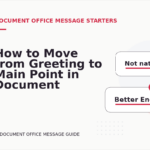 How to Move from Greeting to Main Point in Document Office Message English