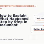 How to Explain What Happened Step by Step in Document Office Message English