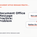 Document Office Message Practice: Problem and Solution Replies